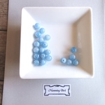 Baeds 20粒パック販売■天然石　丸玉　6ｍｍ■アクアマリン 最上クラス