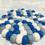 ❇︎北欧風雑貨❇︎鍋敷き20cm フェルトボール 