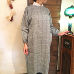 再販 ☆  チェックリネン割烹着☆受注製作
