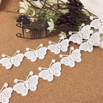 可愛い 蝶 レースブレード 白 BK171133 ハンドメイド 手芸 素材 材料 DIY