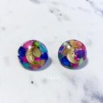 カラフルストーンピアス(月)