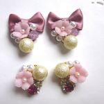 桜とその仲間たちピアス・イヤリング（リボン）
