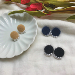 ぷちパールとファーのピアス❤︎