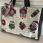 ゴブラン織りのクリスマスバッグ