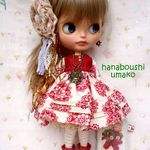 ＊切り替えワンピース＊コーデ８点セット ＊ブライス ＊ blythe outfit ＊ワンピース・ブーツ・頭巾＊