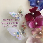NacchiSTYLEオリジナル新作 ボディジュエリーシール ウェディング 立体バタフライ イベント