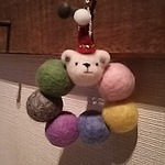 【1013m＊様専用ページ】羊毛クリスマスリース「しろくま」