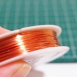 ＃28＊約0.3mm・約27ｍ☆カラーワイヤー　コッパーカラー　(銅線ワイヤー)