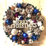 クリスマスリース◇シルバーブルーLL