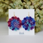 あみあみpierce＊flower blue×purple