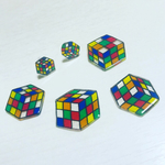ルービックキューブピアス