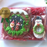 すぐに発送できます！クリスマスGIFT★アイシングクッキー（2枚入）【平野パン・クッキー教室】Christmas