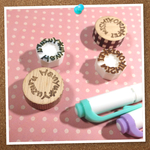 【ミニスタンプ】＊お名前スタンプ＊ローマ字【円形・ミニ2㎝】