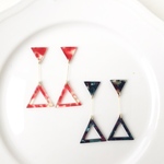 double　triangle３　ピアス／イヤリング