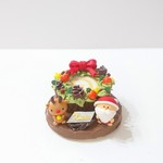 クリスマスロールケーキ(リース)
