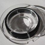 (10m x 2個) ナイロンコートワイヤー ・太さ0.38mm - (黑色)