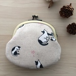 ちょうどいい♪がま口財布《ねこ 親子》