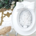 【emiemicha77様オーダー品】ホワイトクリスマスのフレームアレンジ