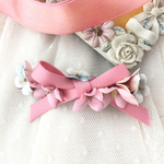sale**宝石布花プチバレッタ　pink