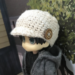 キャップニット帽子/ドール/オビツ11/ねんどろいど/頭囲15センチ