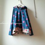 ピンクドット柄×flower切替のプル