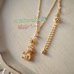 雪花うさぎネックレス＊
