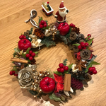 季節のリース 森の中のクリスマス