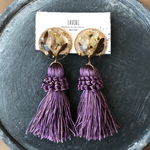 botanical tassel purple／タッセル 大ぶり