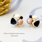 Rétro botão bijou pierce 〜  大人可愛いクリスマスを。。♡冬♡ビジューピアスorイヤリング