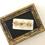 NO.28 かすみ草 レジン バレッタ