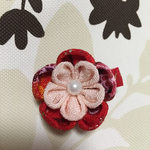 【yok0626様】りめん つまみ細工 髪飾り　ベビークリップ　お花 ヘアアクセサリー 髪飾り 七五三 お宮参り お食い初め ひなまつり 初節句 ひな祭り
