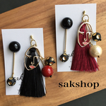 ▲▽カオ✖︎タッセルのアシメ▽▲ピアスorイヤリング