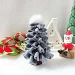 リボンのクリスマスツリー　ブルーシルバー＜送料込＞