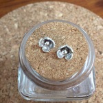 2個セット カレンシルバー 花 フラワー パーツ チャーム チェンマイ カレン族 silver　no.26