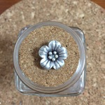 カレンシルバー 花 フラワー パーツ チャーム チェンマイ カレン族 silver　no.34