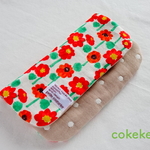 🌸 Flower Flag♪ 🌸 ふわっふわの8重ガーゼハンカチ　レッド