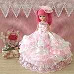 リカちゃん お姫様ドレス 一点物☆ピンク