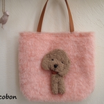 冬の新作　いちごミルクわんこバッグ