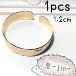 12mm幅シンプルバングル（ゴールド）