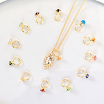 誕生石💍クリスタルリーフネックレス