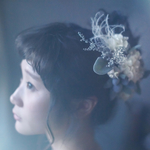 //オリーブmimonoとふんわりあじさいのボタニカルヘッドドレス//おしゃれ結婚式weddingの髪飾りに//