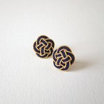 ◆水引◆梅のピアス◆金 藍