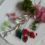 花材セット　(クリスマスカラー)