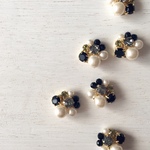 秋冬限定カラー Mix stone *Black / Earrings