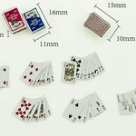 ミニチュア R35 ドールハウス トランプ  1セット