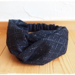 ＊　ウールガーゼ　クロスヘアバンド（刺繍）　＊