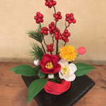 華土産　ラタン和ベース　赤　お正月　和　贈り物　和室　お正月飾り プティラタン