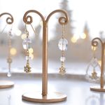 再販）限定✴︎雪の結晶【クリスタル氷】ピアス、イヤリング