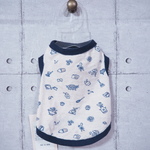 ☆夏物在庫一掃セール☆完成品☆犬服( SS) タンクトップ キッチン 【ネイビー】小型犬 ドッグウェア 