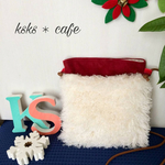 ファーポシェット♡プードル＊オフホワイト ふわもこ